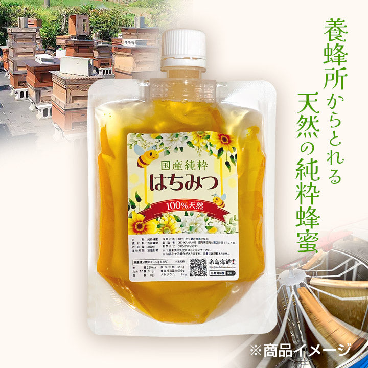 【２個セット】国産純粋蜂蜜(パウチパックタイプ)